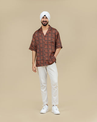 LAAL block print shirt