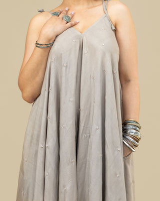 MIRROR MIRROR taupe wide-leg jumpsuit