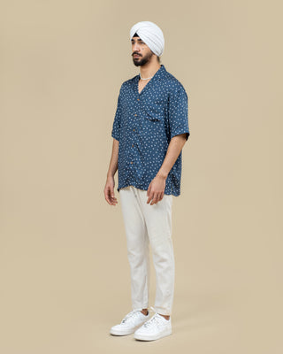 NEELA bandhej dotted shirt