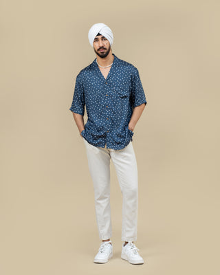 NEELA bandhej dotted shirt