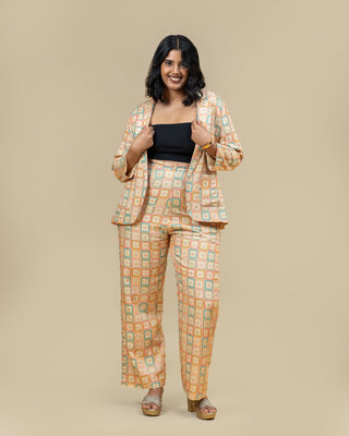 RANGEELA geometric sequin pants