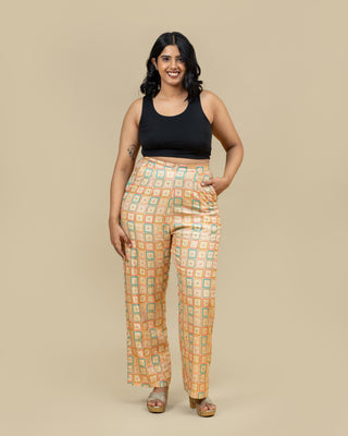 RANGEELA geometric sequin pants
