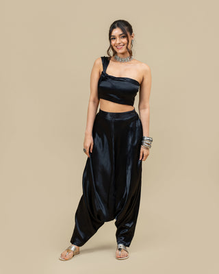 BLACK IN BUSINESS harem pants