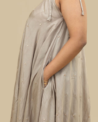 MIRROR MIRROR taupe wide-leg jumpsuit