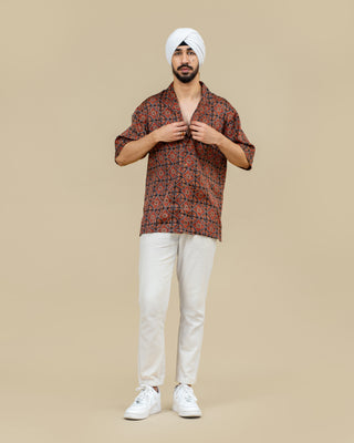 LAAL block print shirt